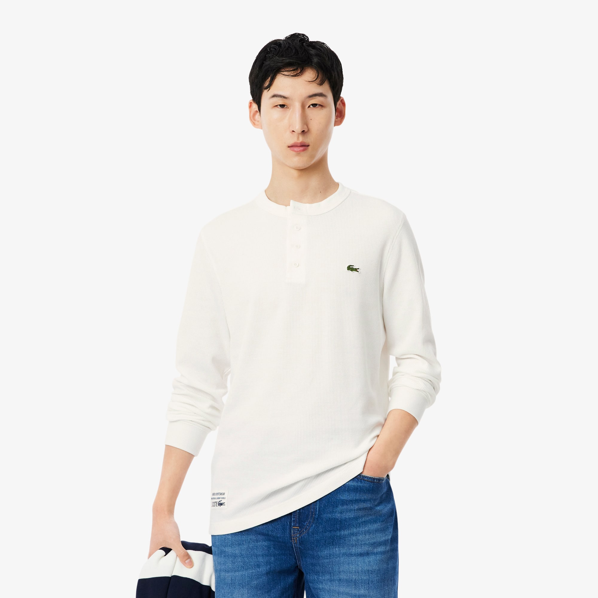 Waffle Knit Henley T-shirt - Men's t-shirts - New In 2026 | Lacoste