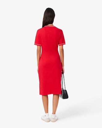 Trim Accent Jersey T-shirt Dress