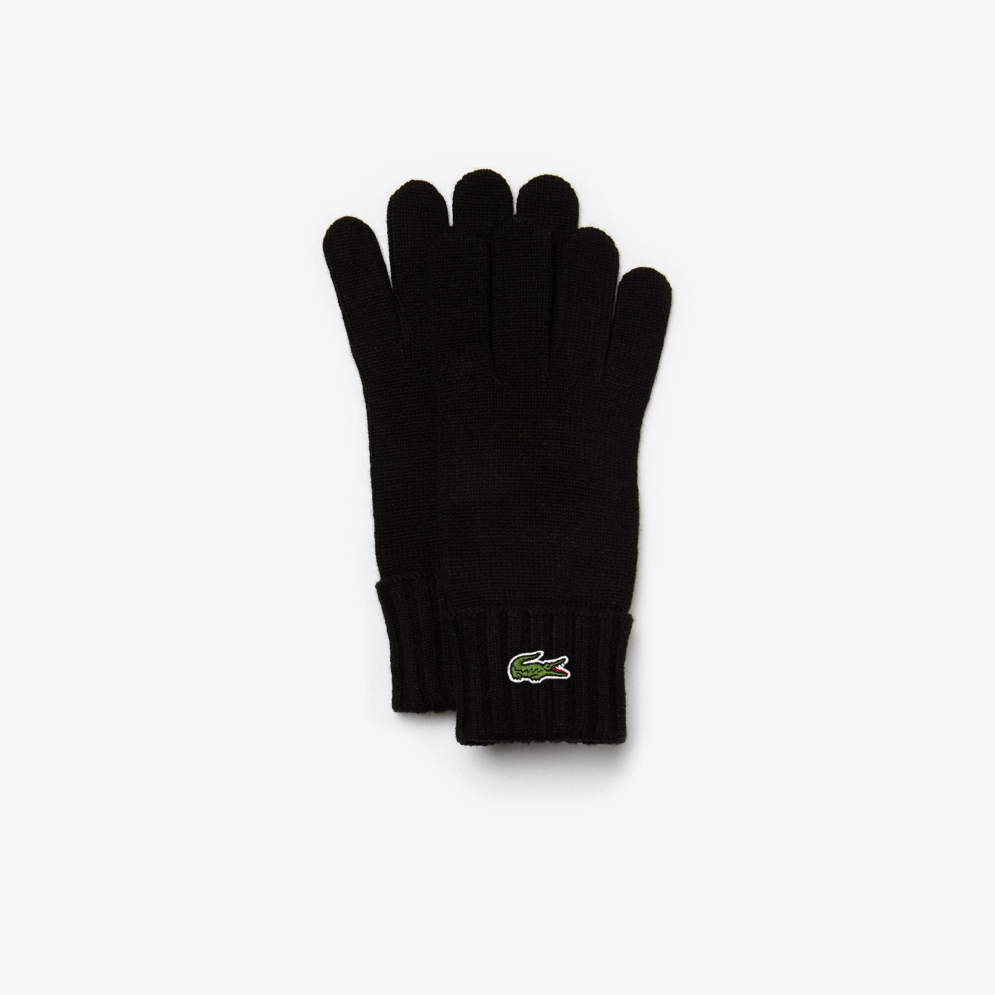 lacoste leather gloves
