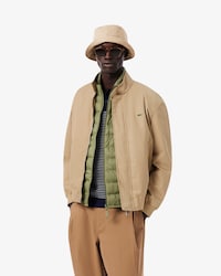 Water-Repellent Twill Harrington Jacket