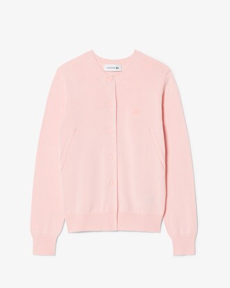 3D Rib Knit Cotton Cardigan