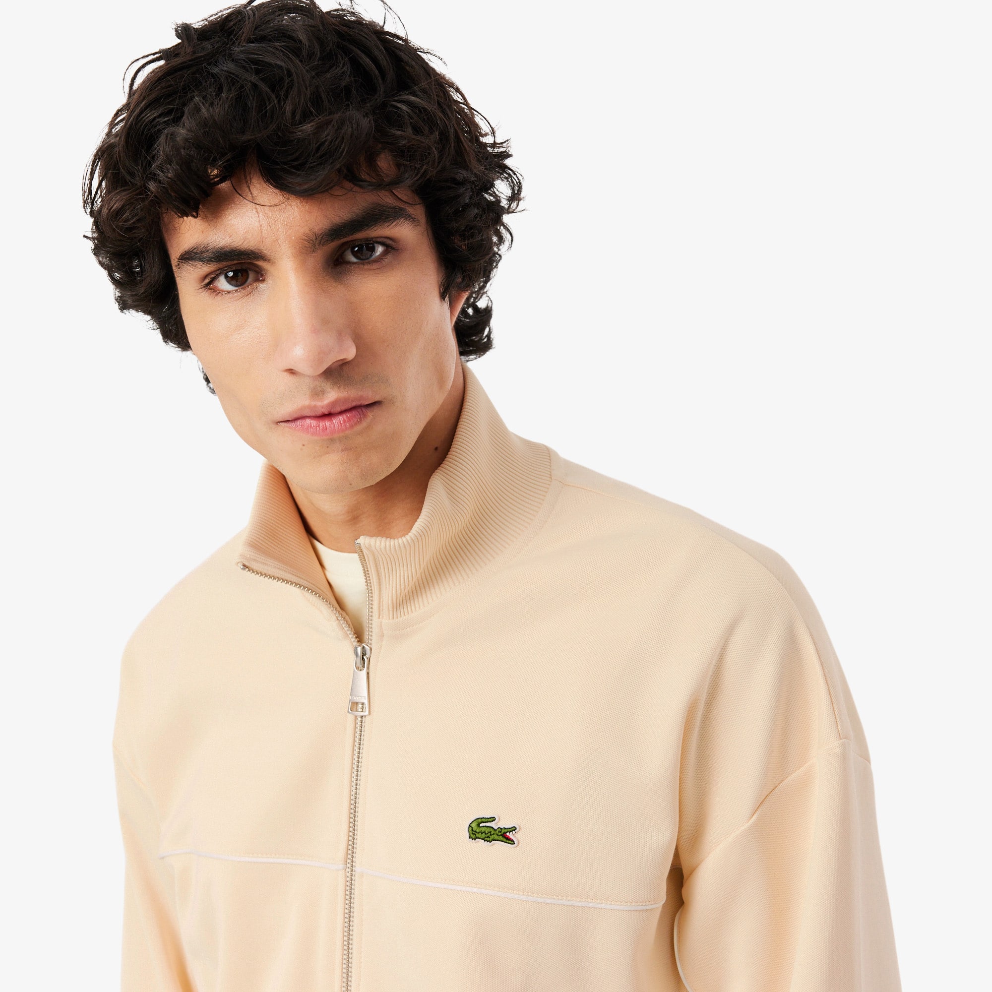 Trim Accent Zipped Sweatshirt - Men's Sweatshirts - New In 2026