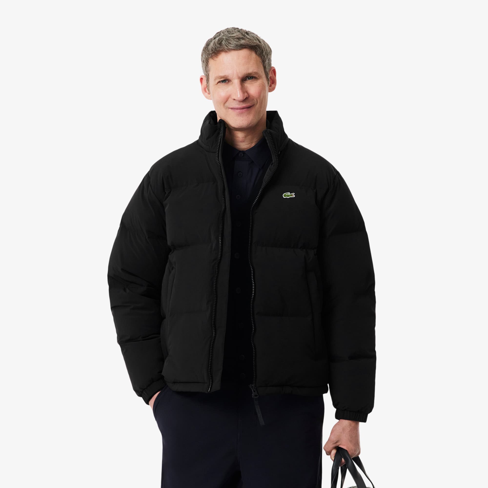 Water-Repellent Hooded Down Jacket - Men's Jackets & Coats - New