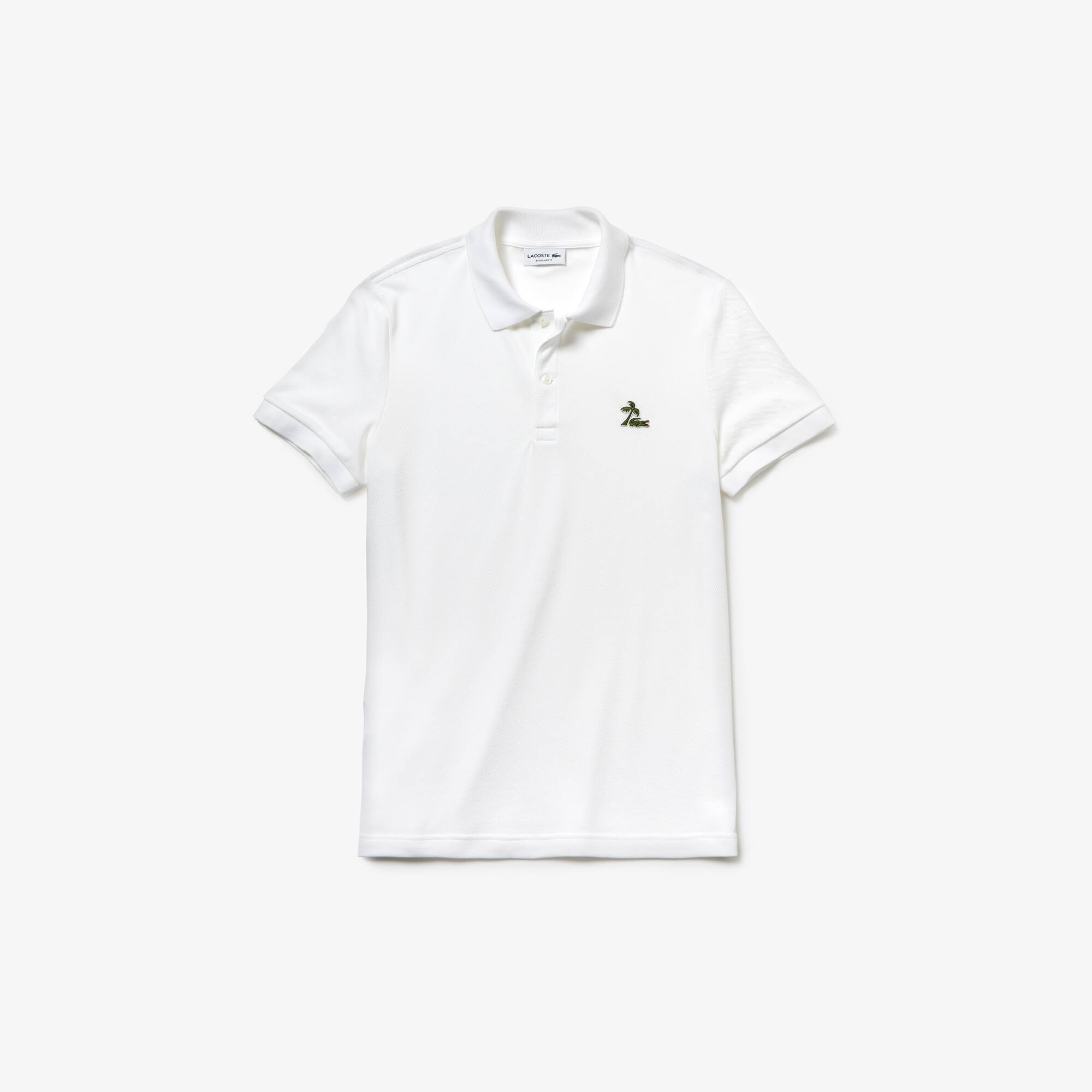 Men's Lacoste Regular Fit Palm Tree Croc Cotton Petit PiquÃ© Polo Shirt | LACOSTE