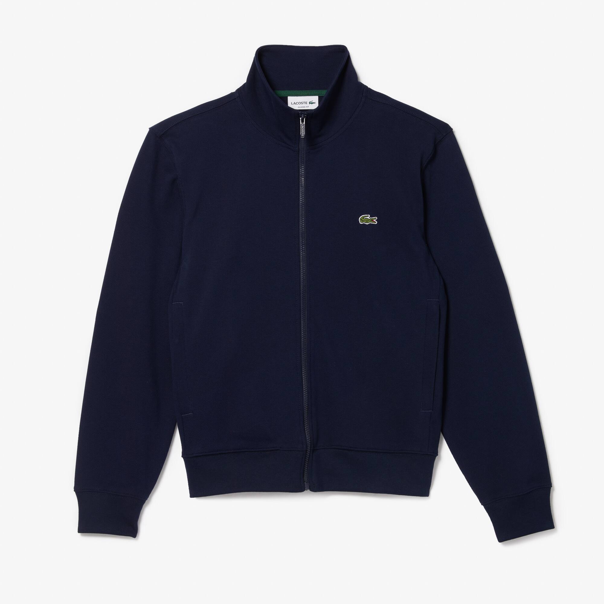 High Neck Zippered Sweatshirt 