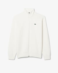Ribbed Knit Zipped Golf Sweater