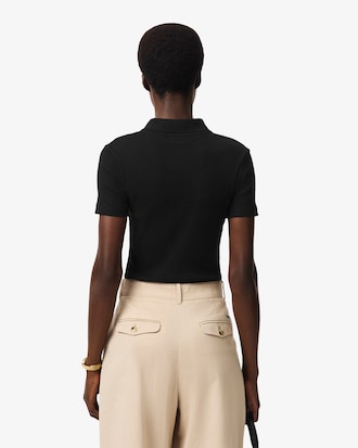 Slim Fit L.12.D Ribbed Cotton Polo Shirt