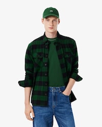 Oversized Cotton Plaid Overshirt