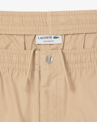 Relaxed Fit Poplin Shorts