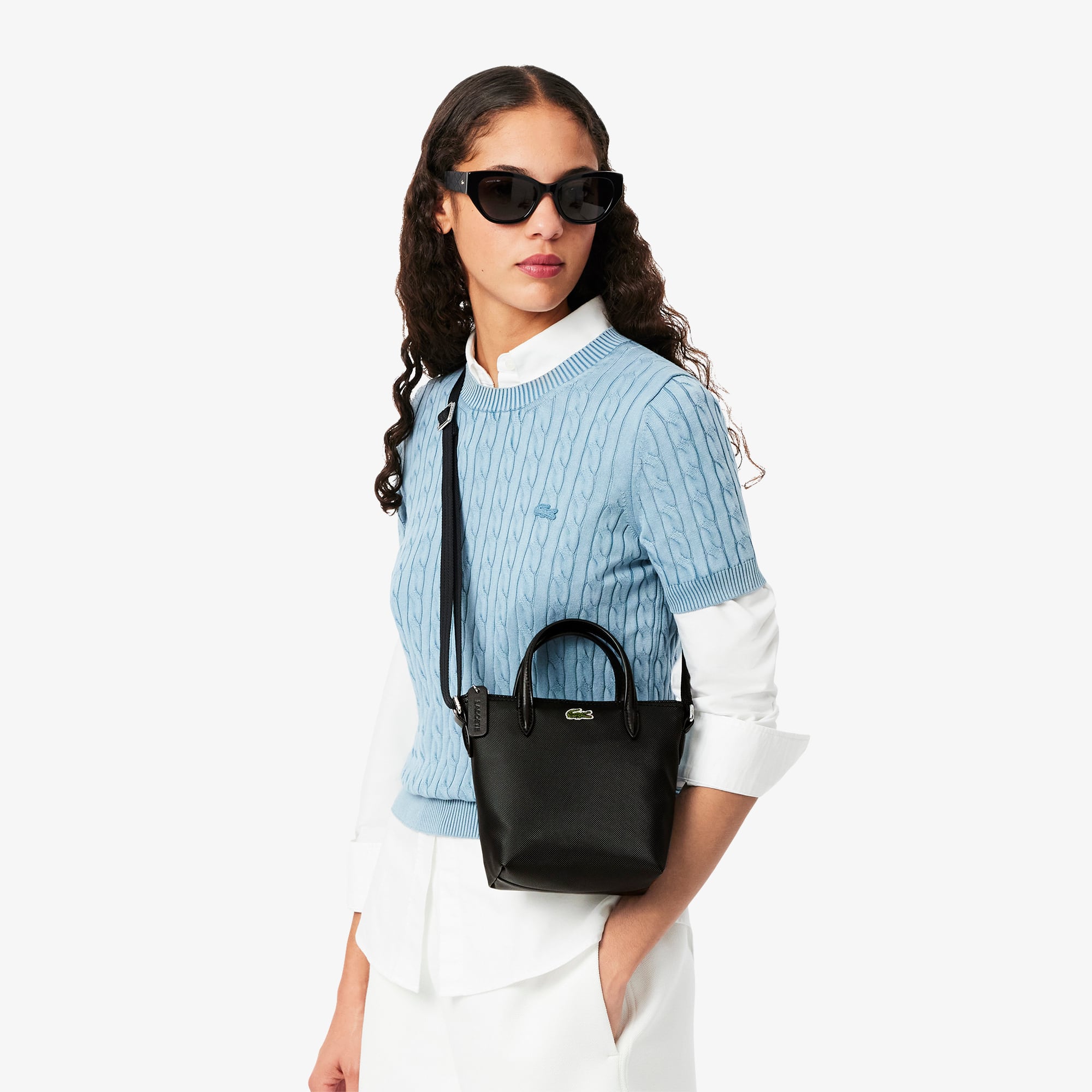 【LACOSTE】L.12.12 Concept Mini Cross Bag_ NF2609P (BLACK) Lacoste] 