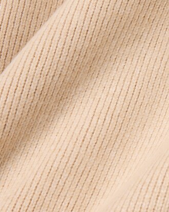Oversized Ribbed Polo Collar Sweatshirt