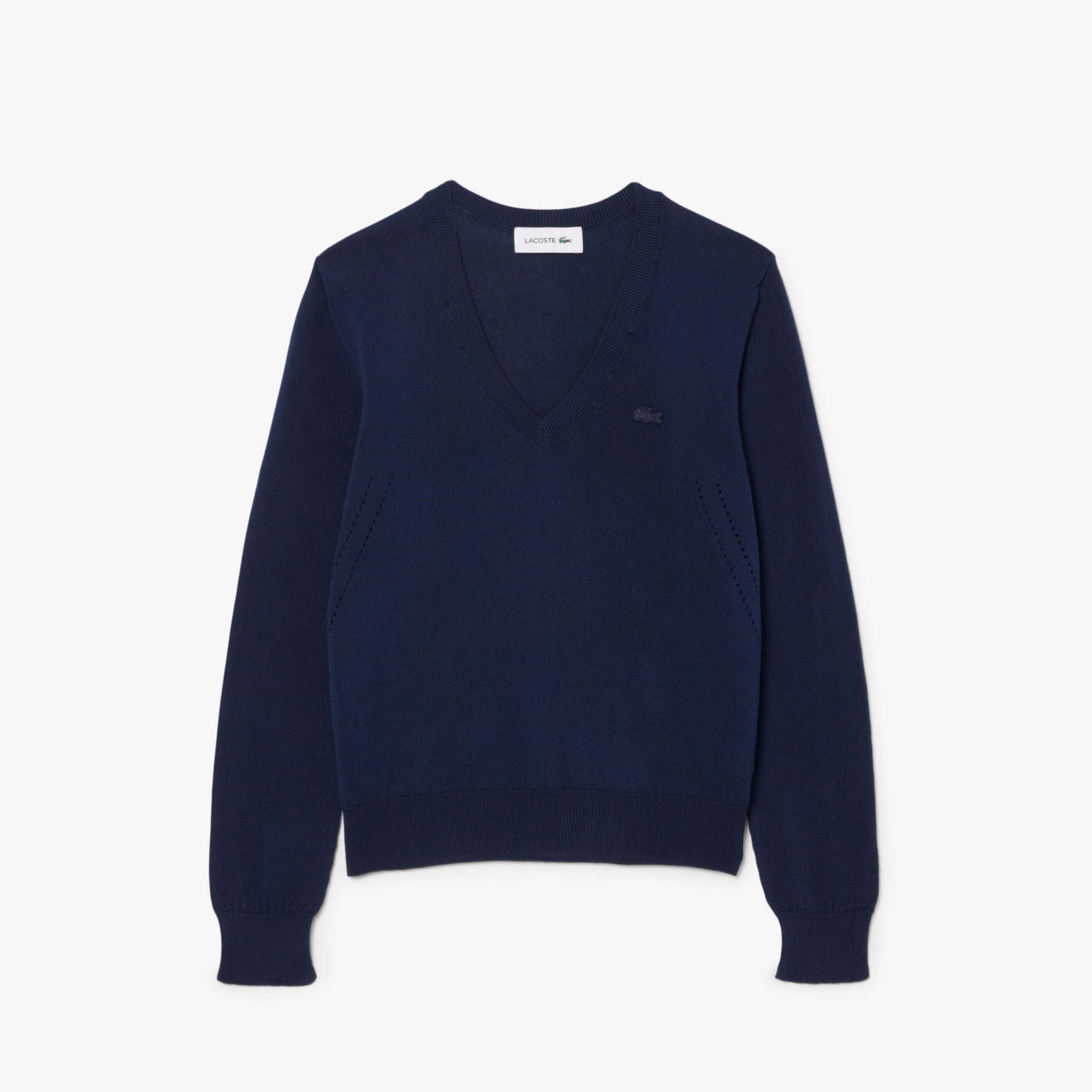 LACOSTE Vネックセーター 36 Lacoste Vネック セーター | ブラック | FARFETCH JP
