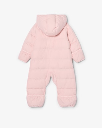 Infants&rsquo; Hooded Taffeta Pramsuit