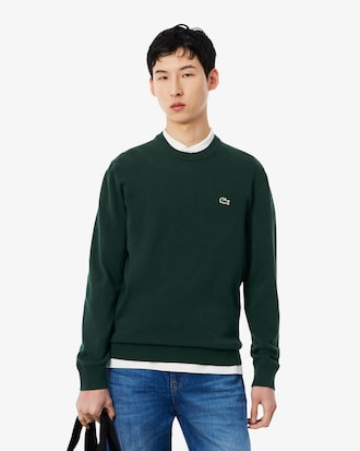 Monochrome Crew Neck Cotton Sweater