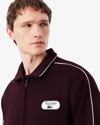 Tennis Heritage Zipped Badge Accent Sweatshirt