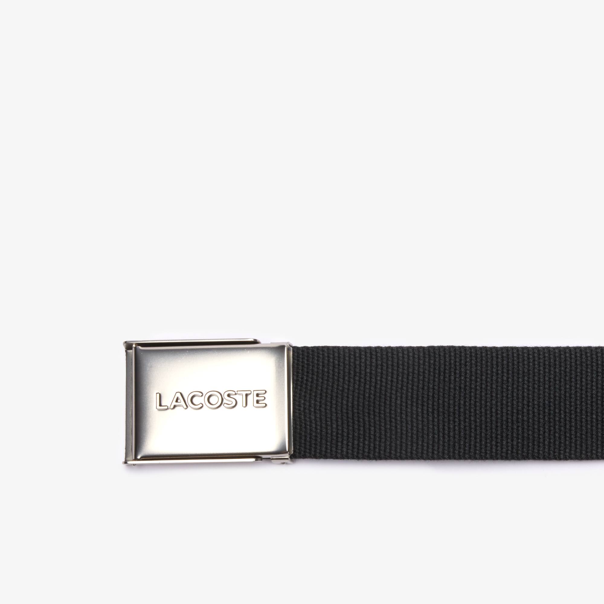 white fabric belt