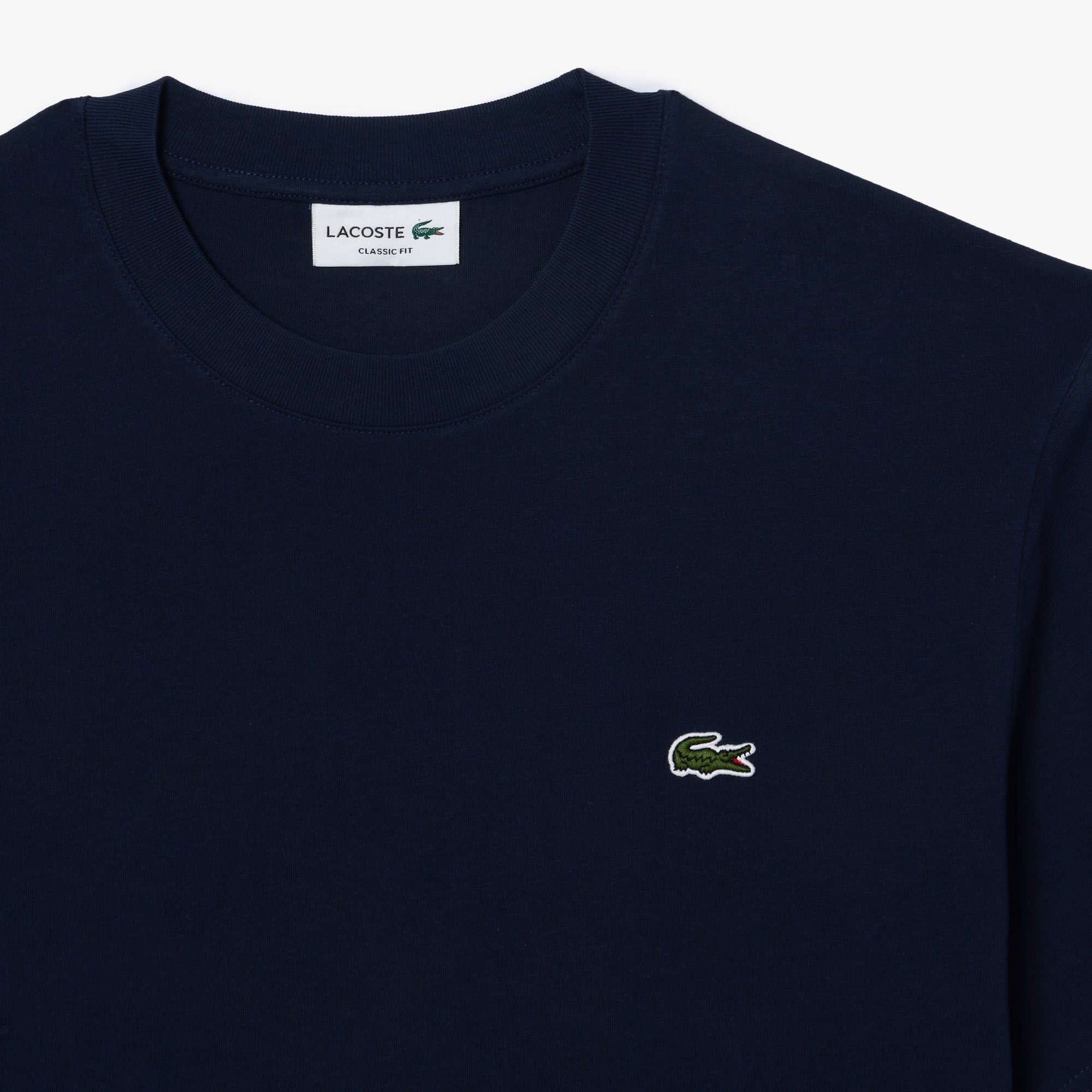 Tシャツ・カットソー LACOSTE Men T-shirt Navy TH7318 166 Men's Printed Embroidered Cotton Jersey T-Shirt - T-shirts