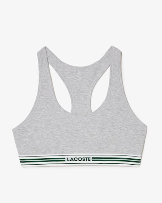 Contrast Band Stretch Cotton Bralette