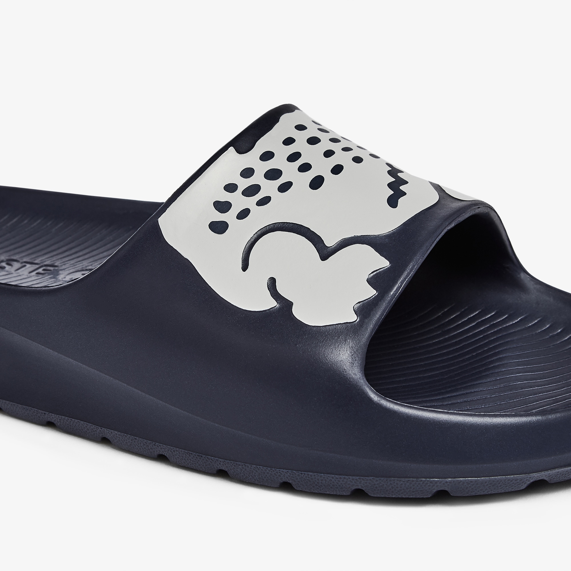 Women's Croco 2.0 Synthetic Print Slides LACOSTE