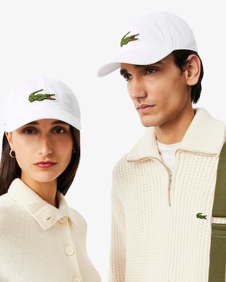 Crocodile Badge Cotton Twill Cap