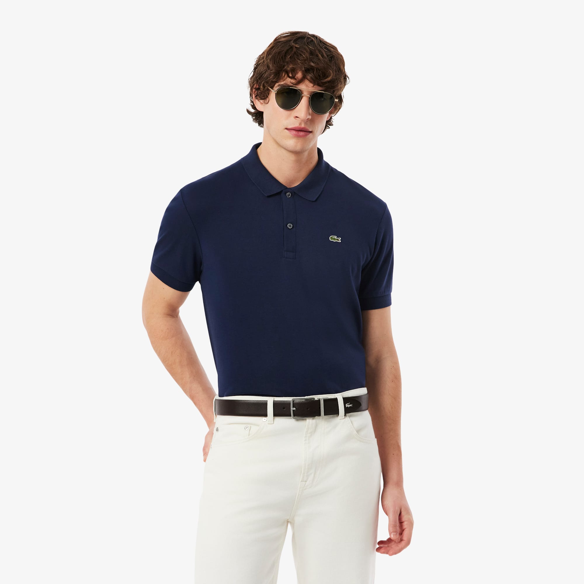 Regular Fit Cotton Pima Polo Shirt - Men's Short Sleeves Polo