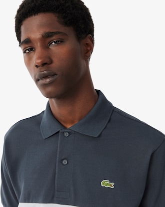 Classic Fit Colour-Block Petit Piqu&eacute; Polo Shirt