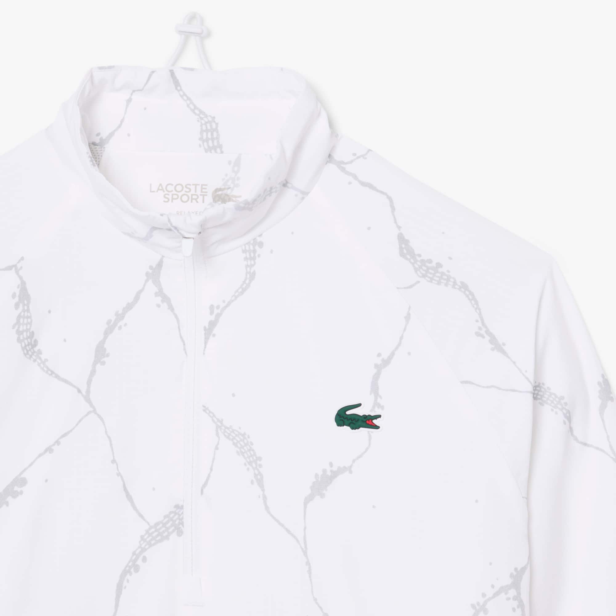 Reflective Crocodile Print Tennis Jacket - Women's Jackets & Coats