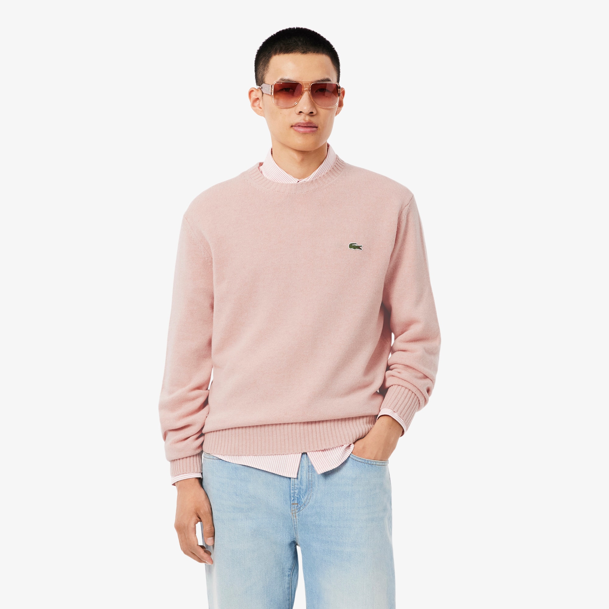 Wool Crew Neck Sweater - Men's Knitwear - New In 2026 | Lacoste