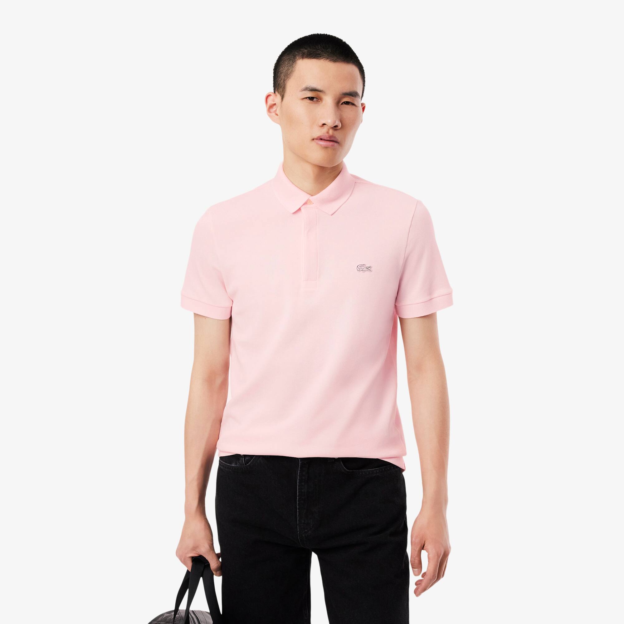 Lacoste Men's Lacoste Paris Polo Shirt Regular Fit Stretch Cotton Piqué. 1 Lacoste Men's Lacoste Paris Polo Shirt Regular Fit Stretch Cotton Piqué. 1