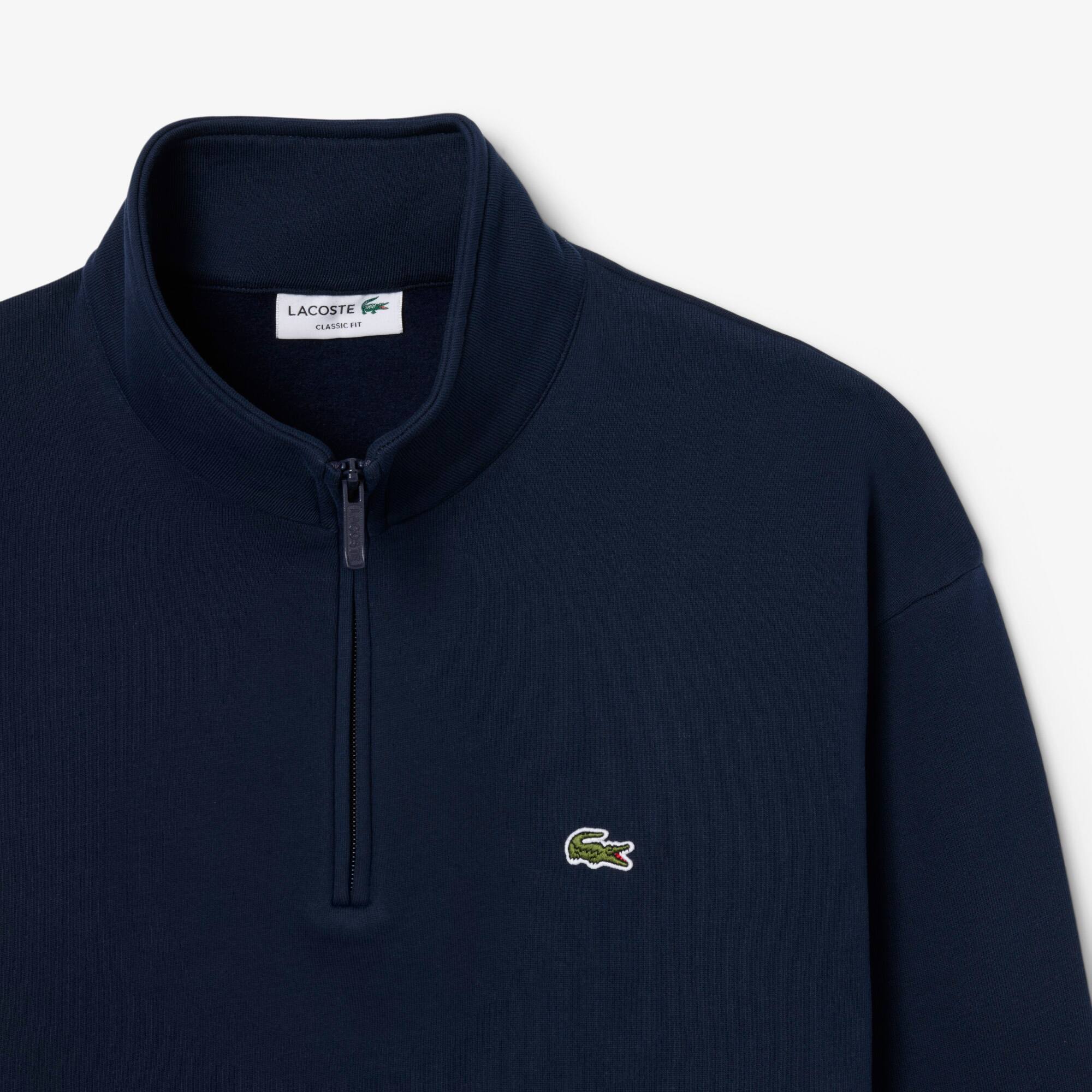 Fleece Zip Neck Sweatshirt - Men's Sweatshirts - New In 2026 | Lacoste
