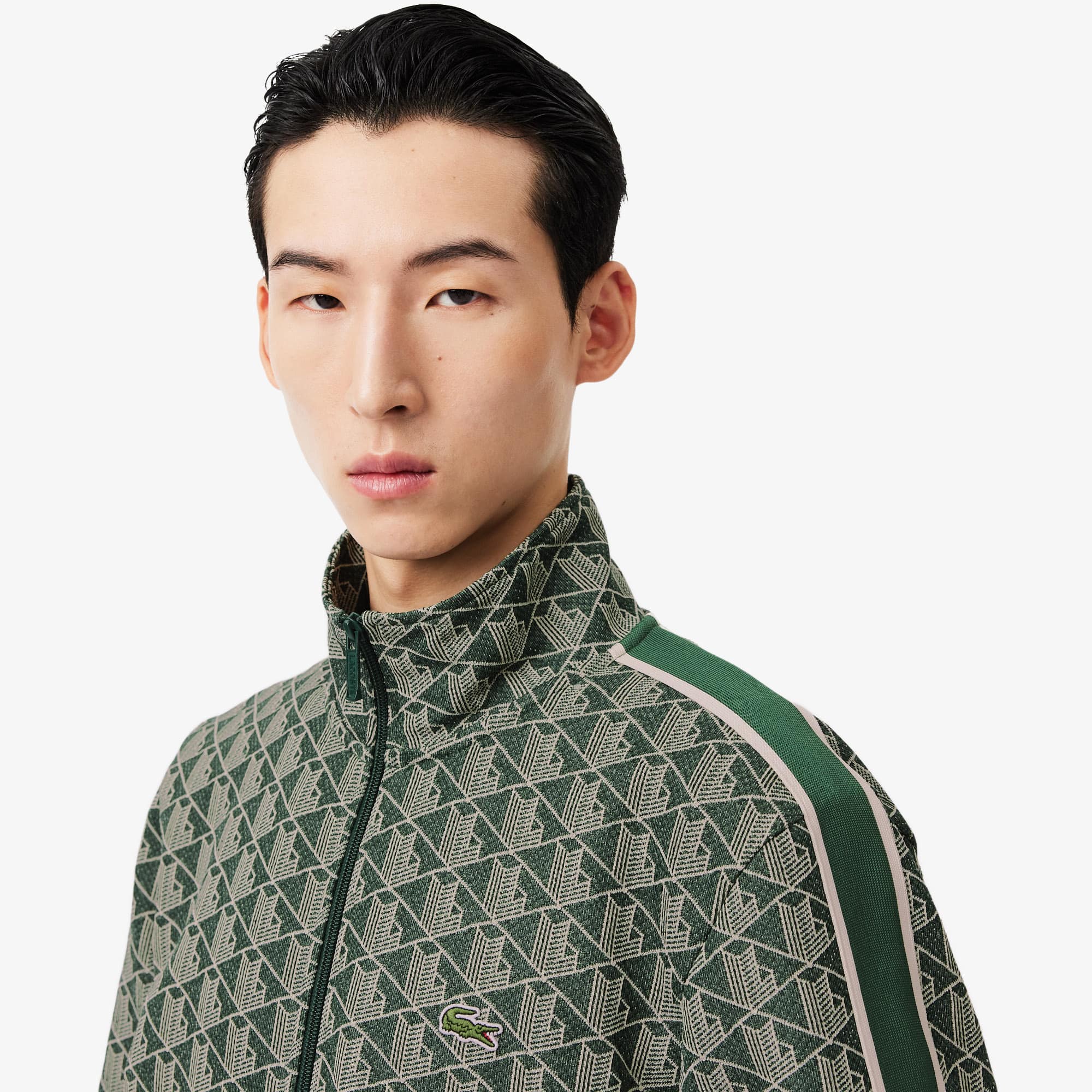 Paris⭐️ Paris Zip-Up Jacquard Track Jacket - Men's Sweatshirts - New In