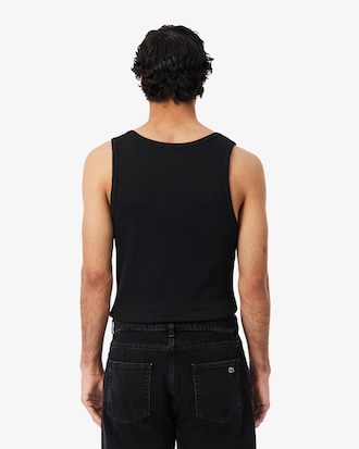 Slim Fit Ribbed Cotton Tank Top