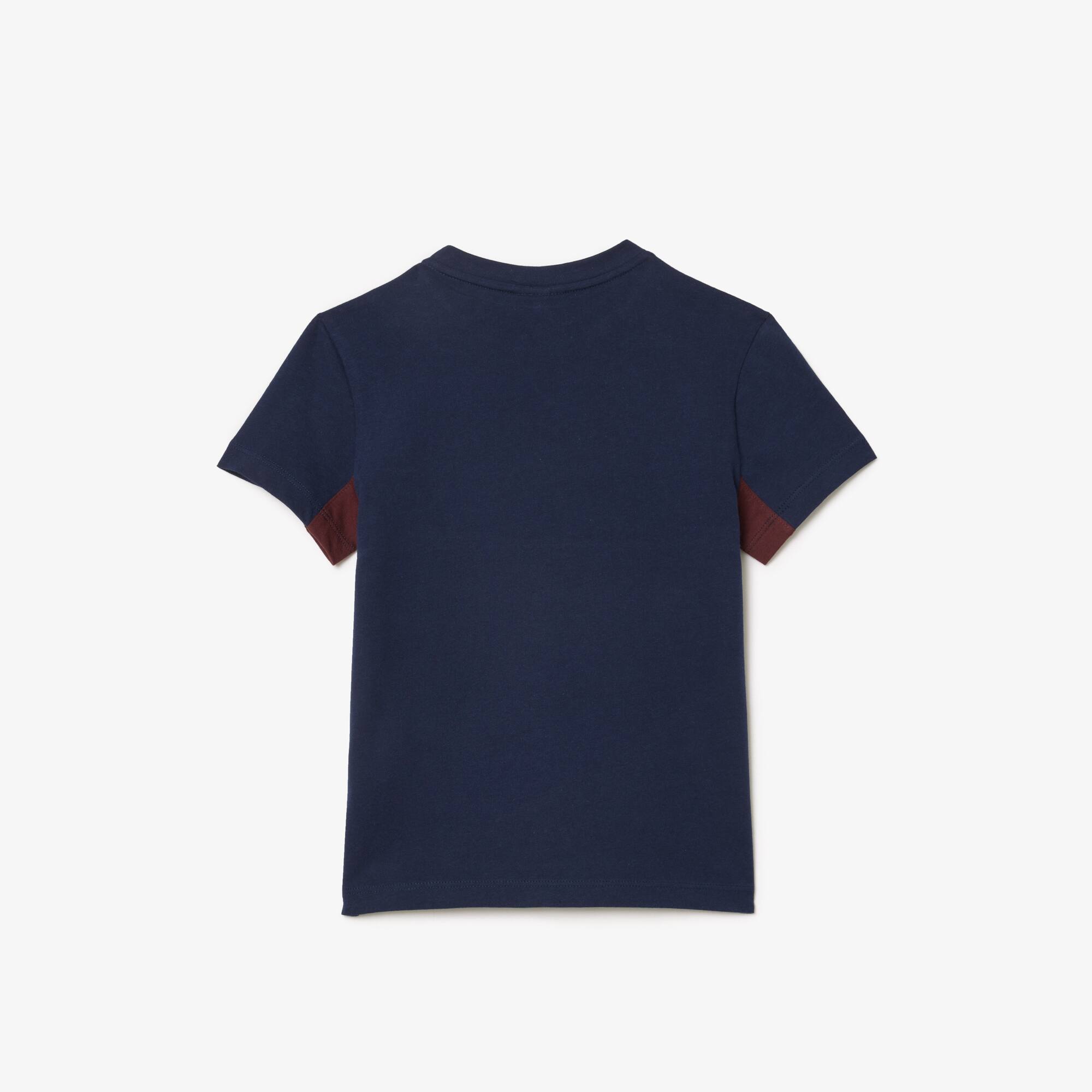 Tシャツ・カットソー Lacoste Blue Polyester T-Shirt Lacoste graphic-print Cotton T-shirt | Blue | FARFETCH