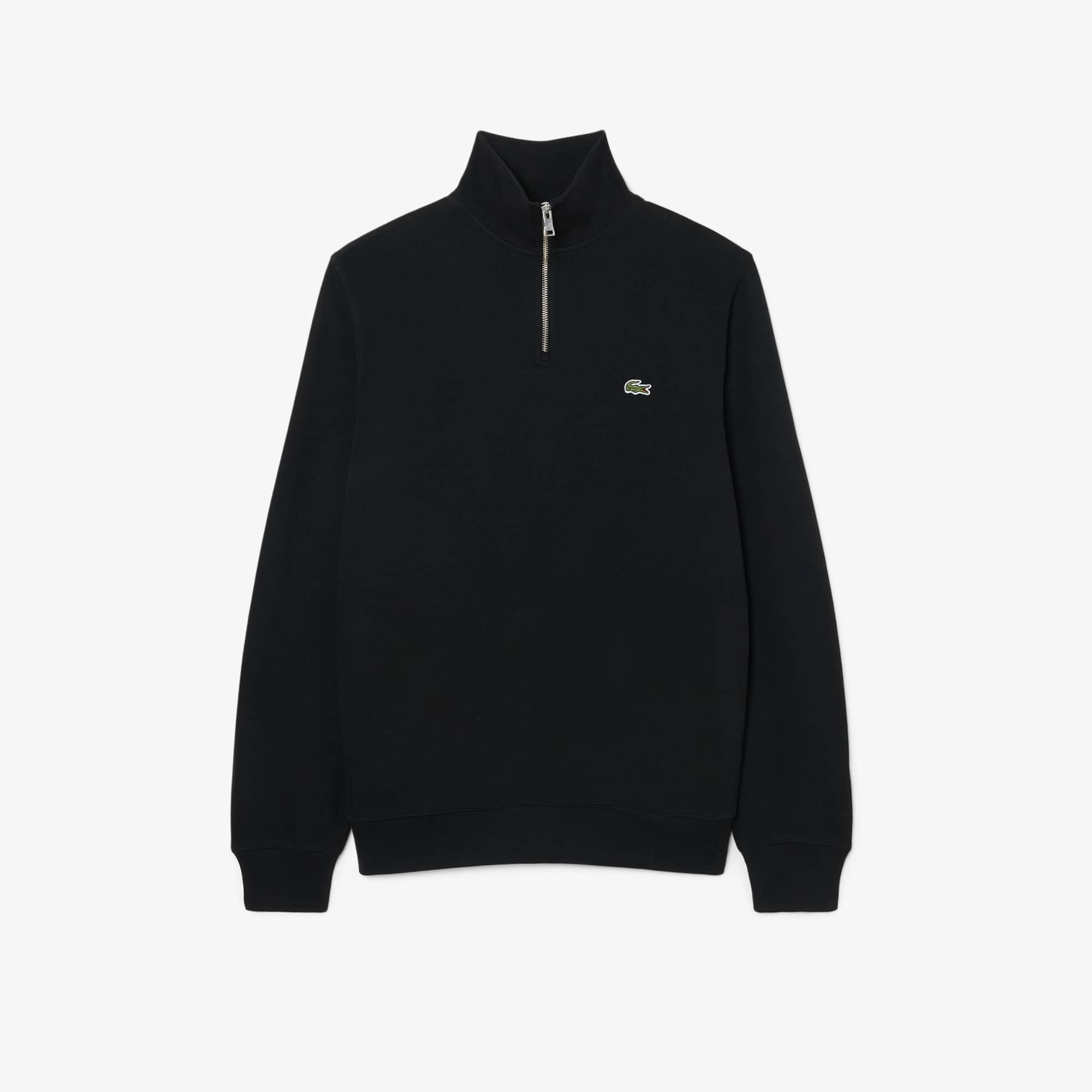 Zip-Up High Neck Interlock Sweatshirt - Men's Sweatshirts - New In