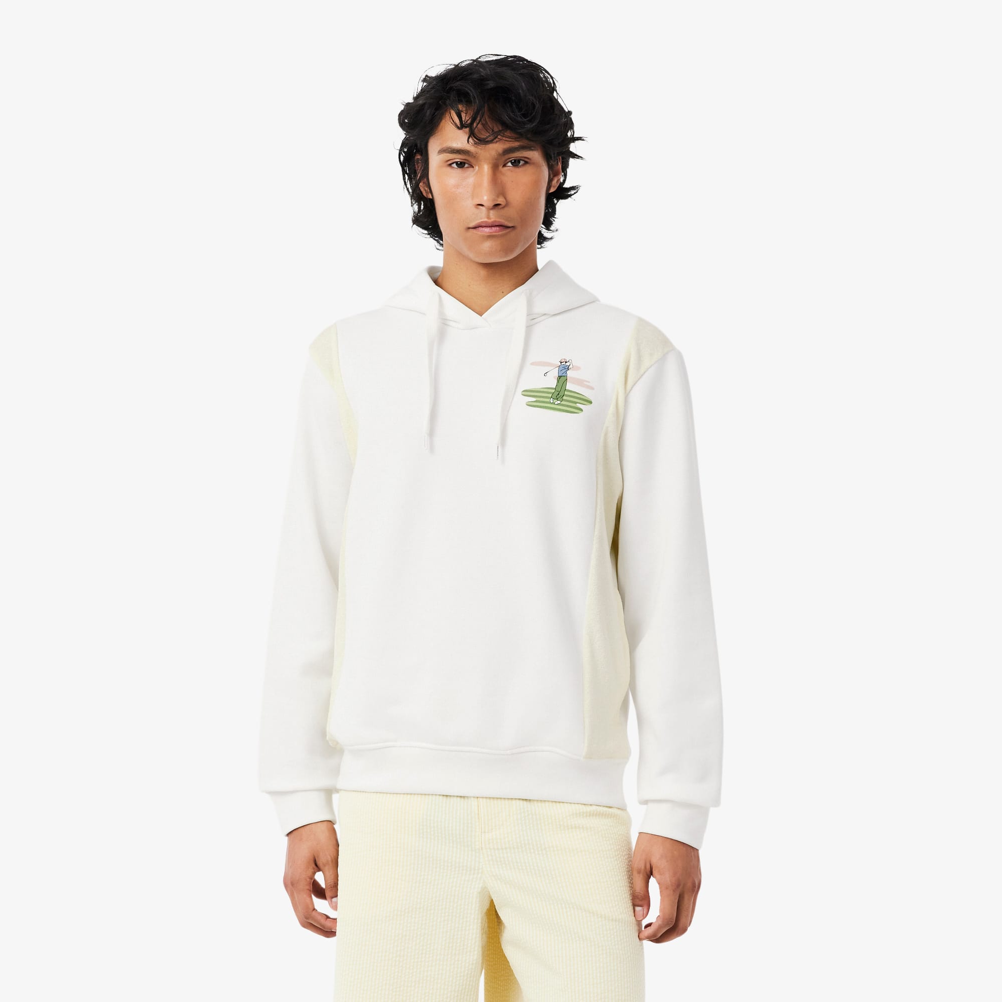Golf Print Hoodie - Men's Sweatshirts - New In 2026 | Lacoste