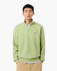 High Neck Zipped Fleece Sweatshirt