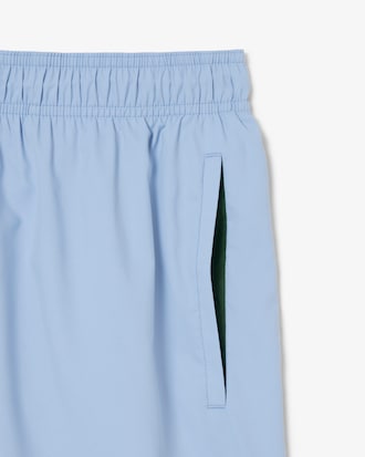 Mid Length Monochrome Swim Trunks