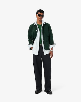 Loose Fit Stretch Cotton Chino Pants