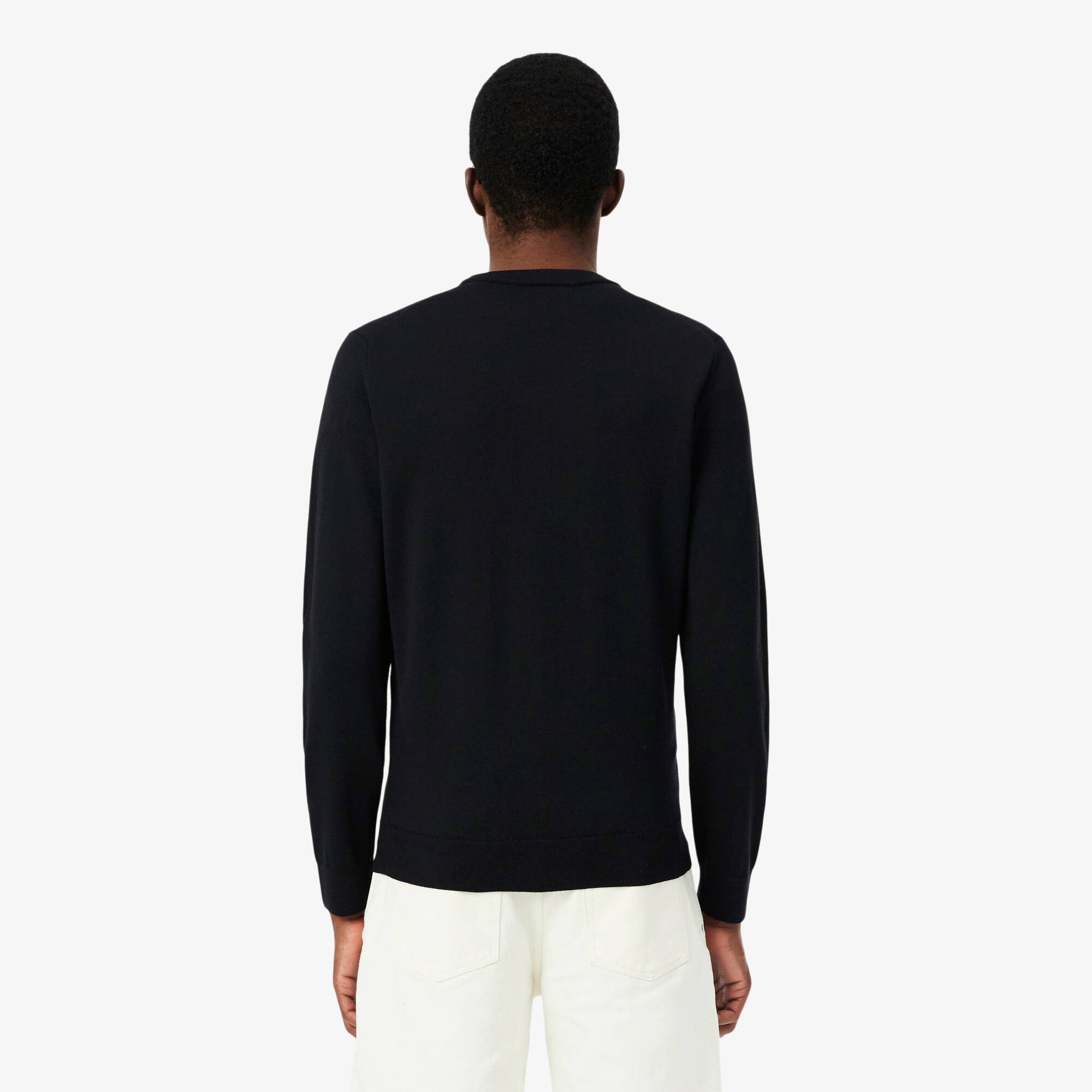 Merino Wool Crew Neck Sweater - Men's Knitwear - New In 2026 | Lacoste