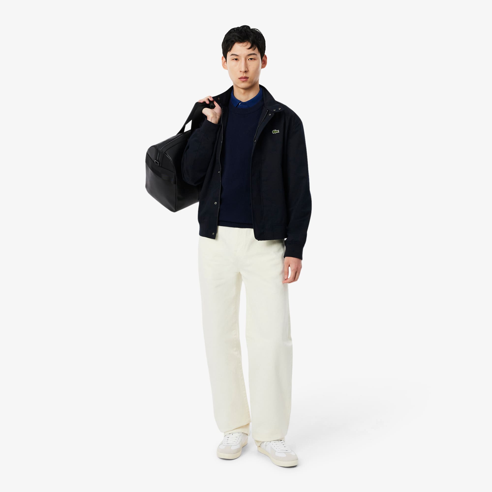 KKK☆ Monochrome Crew Neck Cotton Sweater - Men's Knitwear - New In 2026