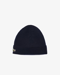 Rib Knit Brushed Wool Beanie