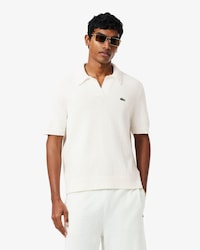 Classic Fit Boucl&eacute; Knit Polo Shirt