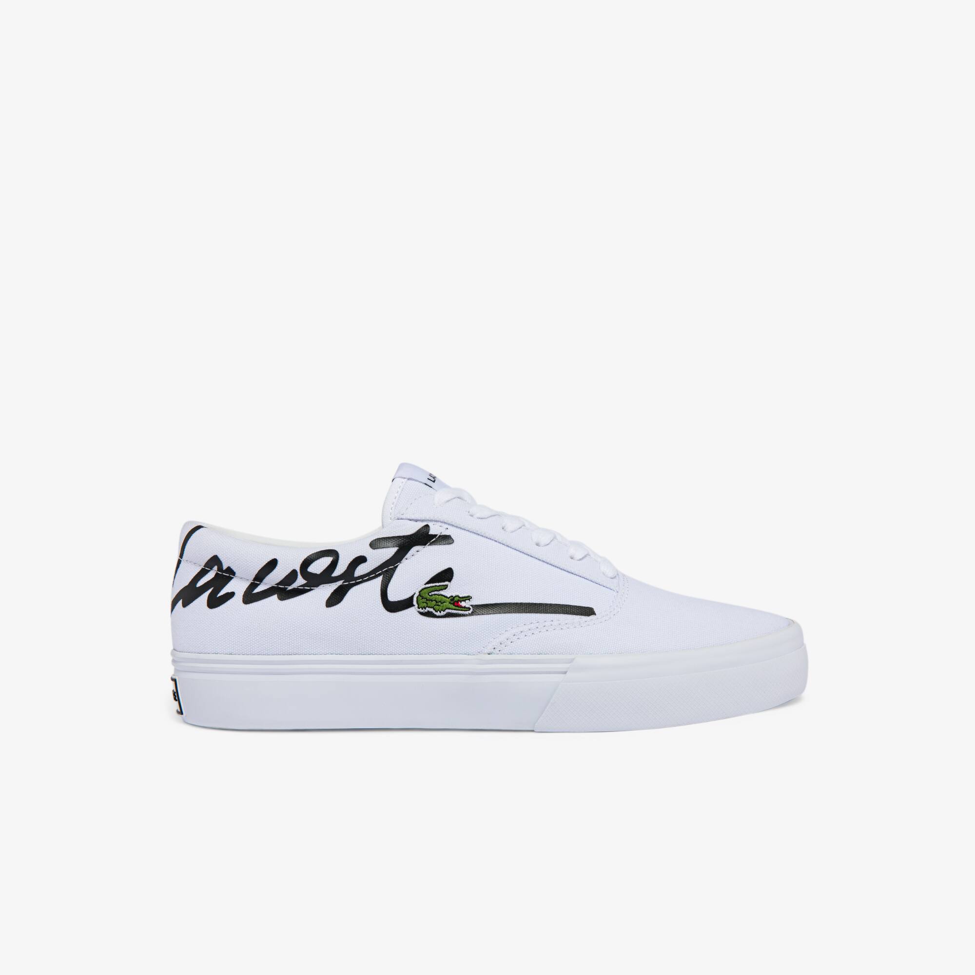 Lace Canvas Logo Signature Trainers 