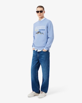 Embroidered Motif Fleece Sweatshirt