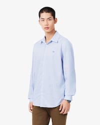 Slim Fit Striped Stretch Poplin Shirt