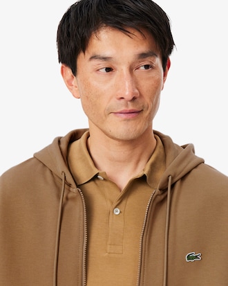 Classic Fit Zipped Fleece Sweatshirt