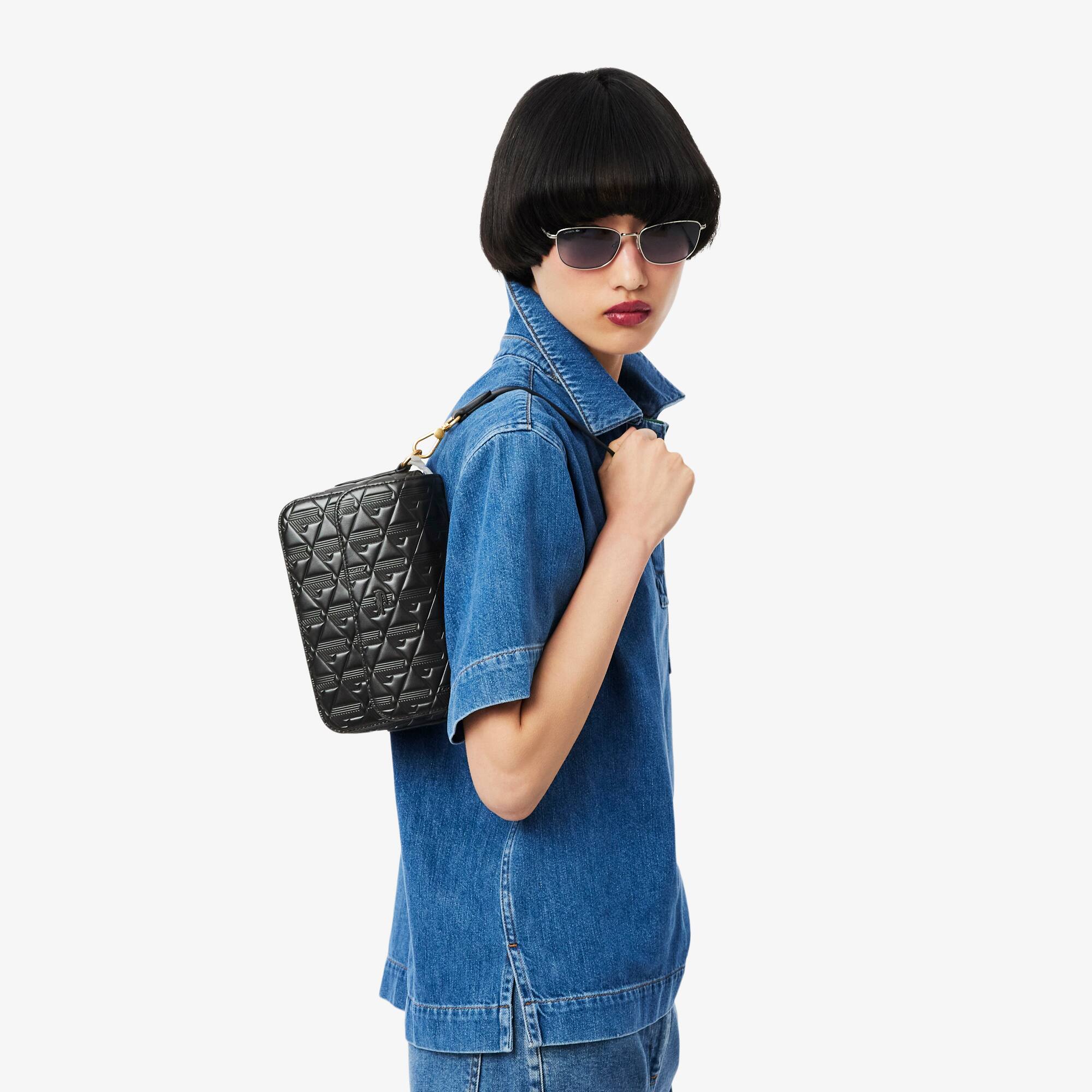 Maheki Embossed Leather Shoulder Bag - Women's Cross Body Bags