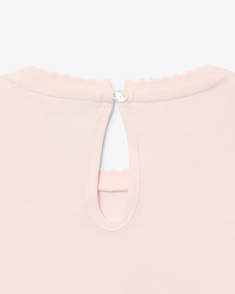 Fluid Scallop Trim Piqu&eacute; T-shirt