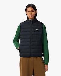 Water-Repellent Puffed Windbreaker Vest