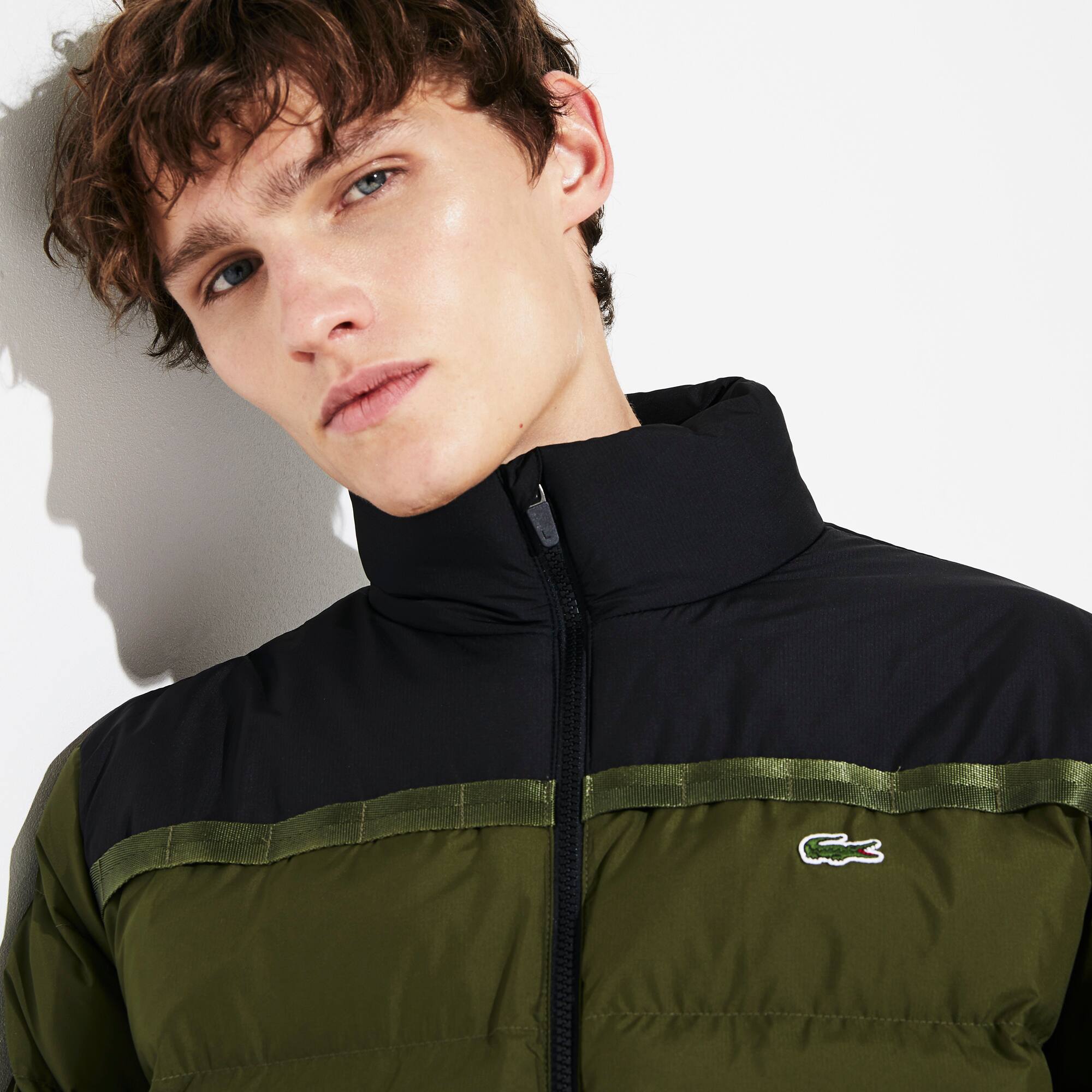 Men's Lacoste SPORT Colourblock Water-Resistant Quilted Zip Jacket ...